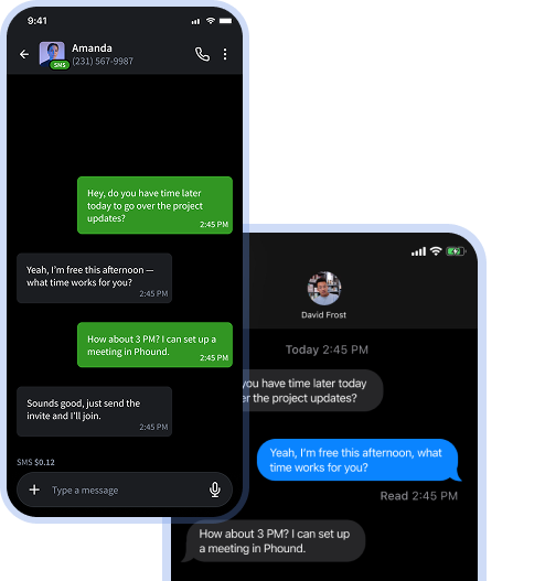 Phound messaging interface